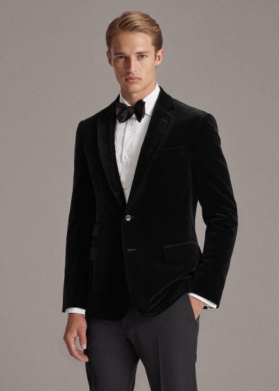 Men's Ralph Lauren Kent Velvet Dinner Jacket | 654138KMR